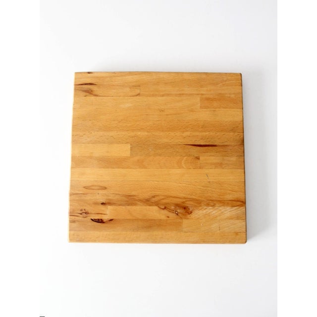 Vintage Handmade Wood Cutting Board For Sale - Image 4 of 12