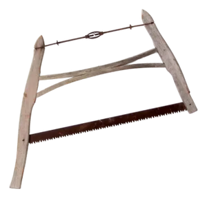 Antique Primitive Wooden Buck Saw