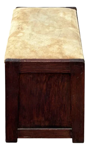 Antique Piano Stool with Storage, 1920s