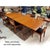 Chestnut Danish Modern Teak Expanding Rectangle Dining Table Vintage 1960s For Sale - Image 8 of 17