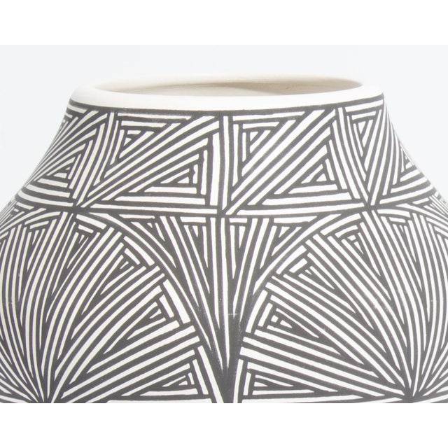 Abstract Acoma Pueblo Pottery Vase by Debra Waconda For Sale - Image 3 of 7