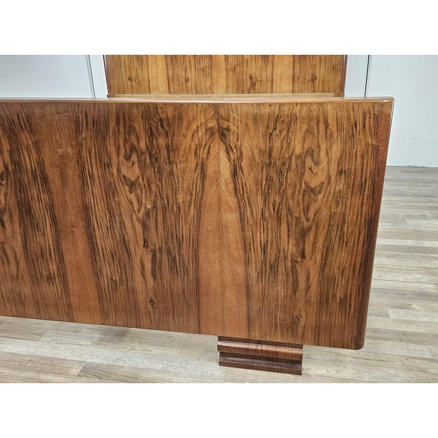 Art Deco Double Bed in Walnut Burl, 1940 For Sale - Image 11 of 15