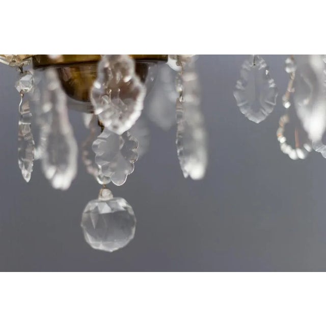 Thirteen-Light Crystal Chandelier in the Style of Maria Theresa, 1950s For Sale - Image 12 of 18