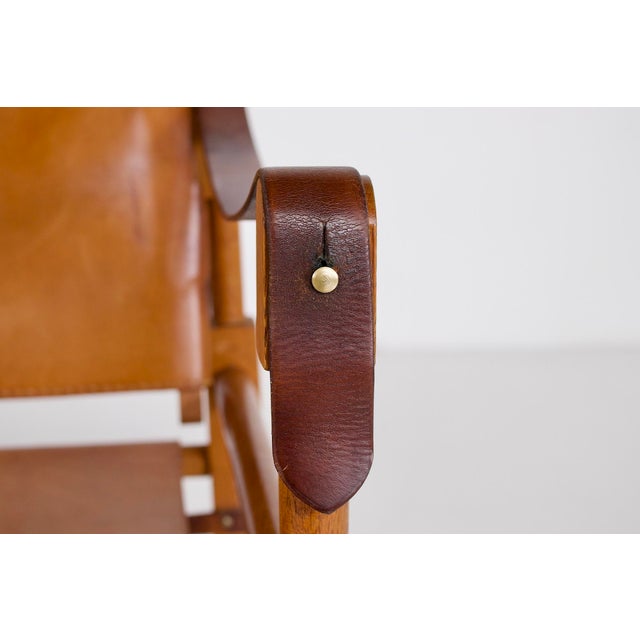 Safari Armchair in Cognac Leather from Wilhelm Kienzle, 1950s For Sale - Image 12 of 16