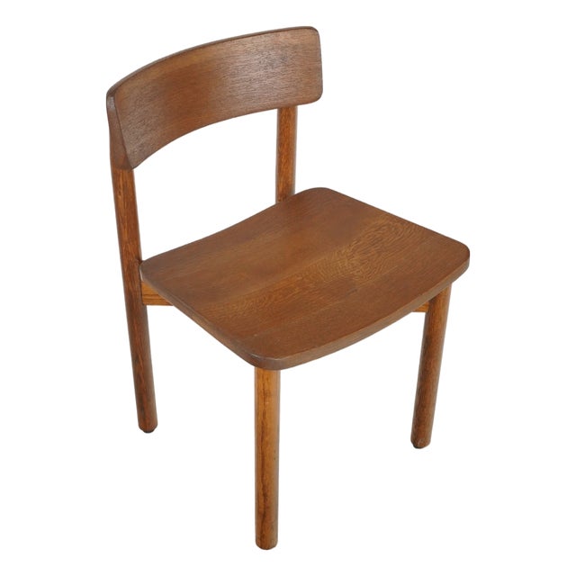 Mid 20th Century Oak Wood Dining Chair For Sale