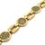 UNOARRE Jeweler Coin Bracelet In 18k Yellow Gold Open Link Style For Sale In Miami - Image 6 of 9