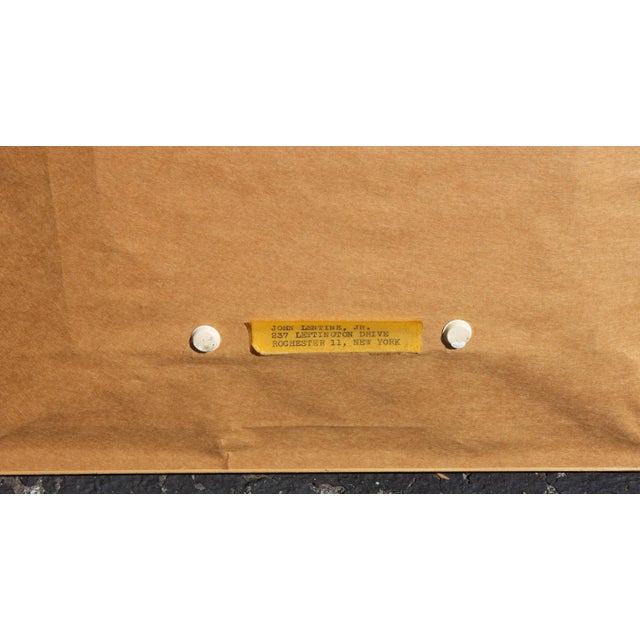 Impressionist Portrait of a Young Man "Harlequin" Oil Painting Circa 1950's For Sale - Image 4 of 4