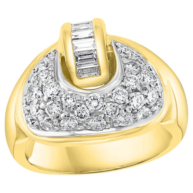 0.75 Carat Diamond Cocktail 18 Karat Yellow Gold Ring For Sale - Image 15 of 18