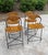 Mid-Century Modern Wrought Iron, Wicker and Wood Slatted Bar Stools by Arthur Umanoff for Raymor, 1950s For Sale - Image 3 of 7
