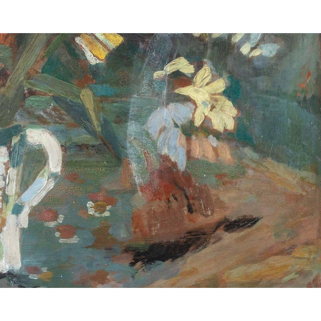 Mid 20th Century Martha Rakine Floral Still Life Oil on Panel For Sale - Image 5 of 8