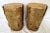 Vintage Goldtone Faux Bois Tree Trunk Stools- a Pair For Sale - Image 4 of 12