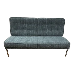 Knoll Parallel Bar Sofa Re-Upholstered in Knoll Rivington Fabric