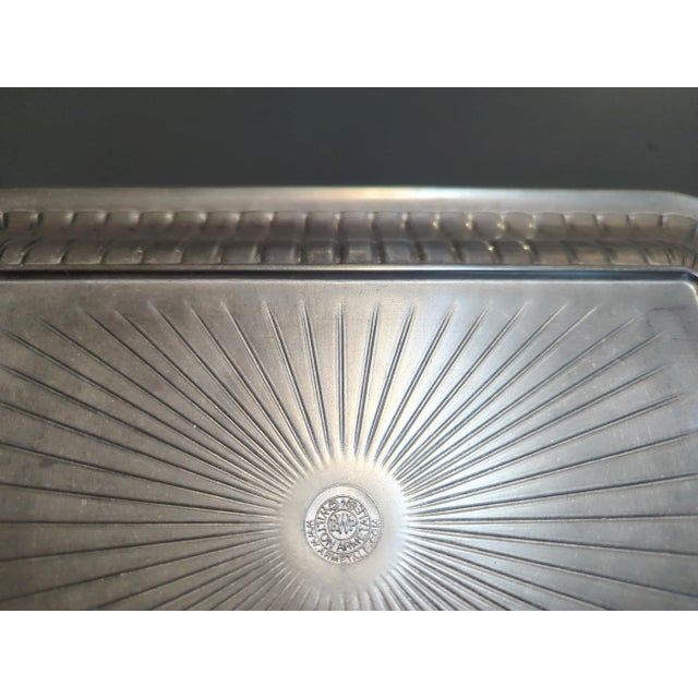 Wilton & Armitage Fluted, 2 of Different Sized Pewter Serving Trays For Sale - Image 4 of 4