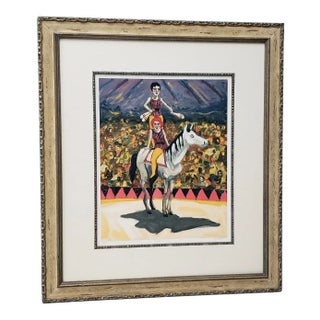 Fine Limited Edition Framed Color Lithograph "Cirque" by King C.2004 For Sale