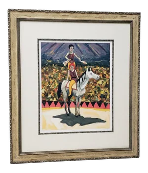 Fine Limited Edition Framed Color Lithograph "Cirque" by King C.2004