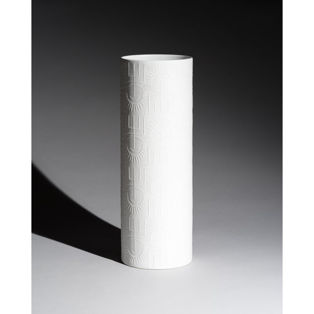 Bisque Porcelain Vase by Cuno Fischer for Rosenthal, 1967 For Sale - Image 9 of 9