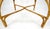 Wood Glass Top 34" Square Mid Century Modern Burnt Bamboo Game Dinette Table MINT For Sale - Image 7 of 17