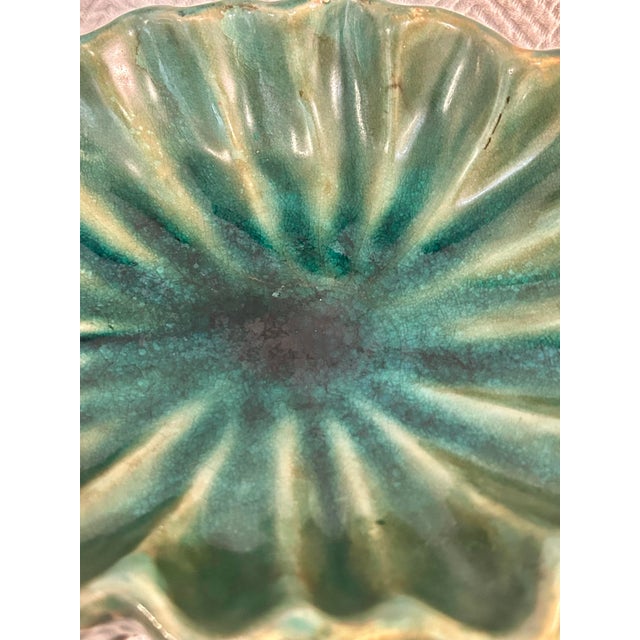 Late 20th Century Majolica Style Bunny Rabbit Compote From Three Hands Corp For Sale - Image 11 of 12