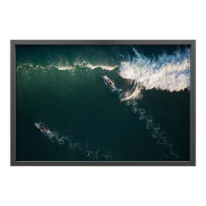 Bottom Turn by Mike Kelley Print with Black Frame - 32 X 48