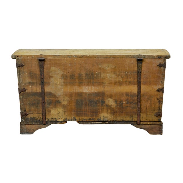 Antique Swedish Painted Pine Blanket Chest, 1850 For Sale - Image 6 of 11