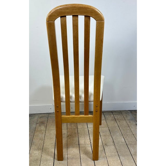 Vintage Chairs in Elm and Findahls Fabric, Denmark, 1980s, Set of 4 For Sale - Image 9 of 14