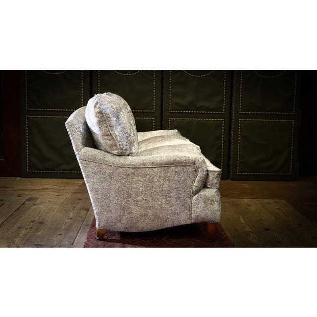 Small Cushion Back 2-Seater Sofa in Velvet by George Smith, 2010s For Sale - Image 9 of 18