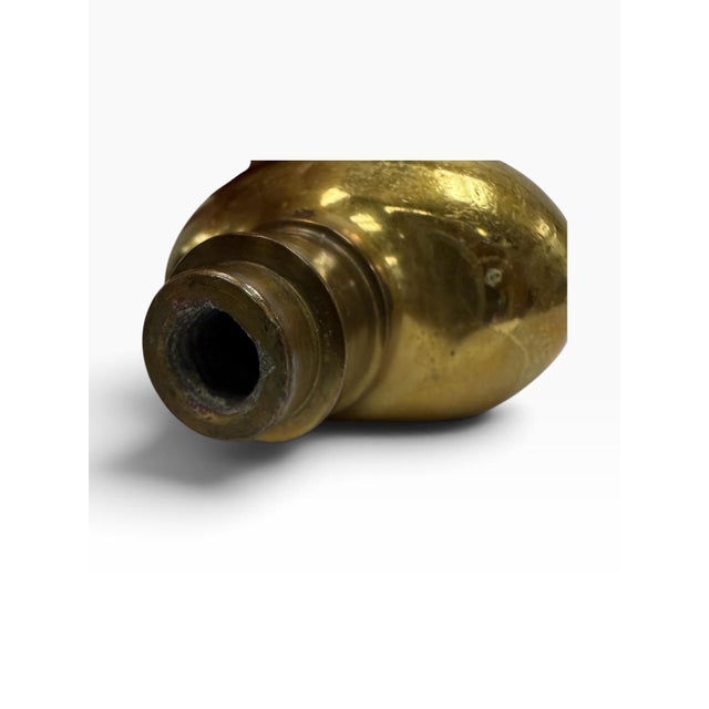 Antique Brass Nyc Public School City of New York Oval Doorknobs - A Pair For Sale - Image 4 of 5