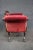 Red American Empire Carved Mahogany Chair For Sale - Image 8 of 9
