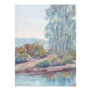'River Landscape' by Mae Hill Gilbert, American Impressionist, Carmel Art Association, Plein Air