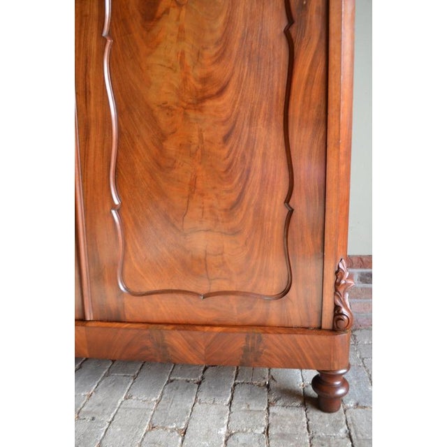 Antique Mahogany Biedermeier Cabinet For Sale - Image 6 of 10