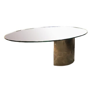 Lunario Dining Table in Chromed Metal and Glass by Cini Boeri for Gavina, Italy, 1971 For Sale