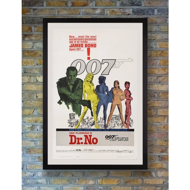 Vintage James Bond Dr. No Original Us One Sheet Movie Poster, 1962 For Sale - Image 4 of 4