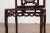 Chinese Antique Rosewood Side Chair with Open Fretwork and Marble Medallion For Sale - Image 9 of 13