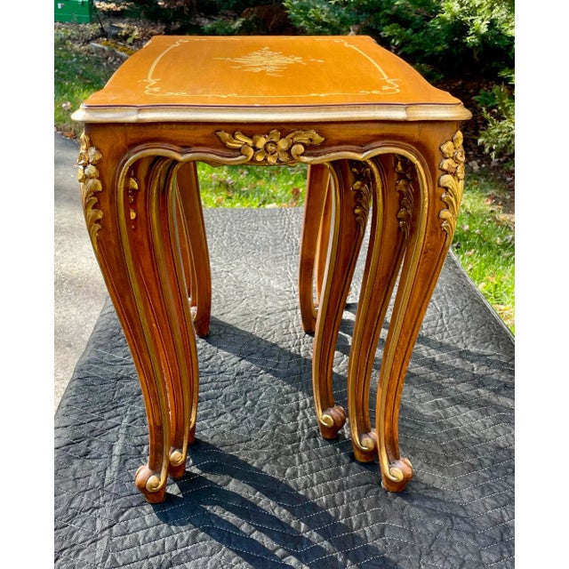 Meroni Francesco E Figli Vintage Nesting Tables For Sale - Image 6 of 12