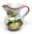 Off-white Italian Ceramic Flower Hand Painted Small Pitcher For Sale - Image 8 of 8