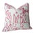 Hunt Slonem "Bunny Hutch" in Pink & White 24" Pillow - Single For Sale