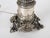 Silver 1950s Spanish Empire Silver-Plated Cast Brass Cupid Cherub Lamp With Scavo Flame Shade For Sale - Image 8 of 13