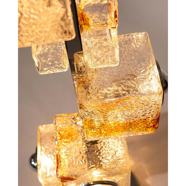 Mid-Century Murano Glass Cube Floor Lamp by Toni Zuccheri for VeArt, Italy, 1970s For Sale - Image 10 of 14