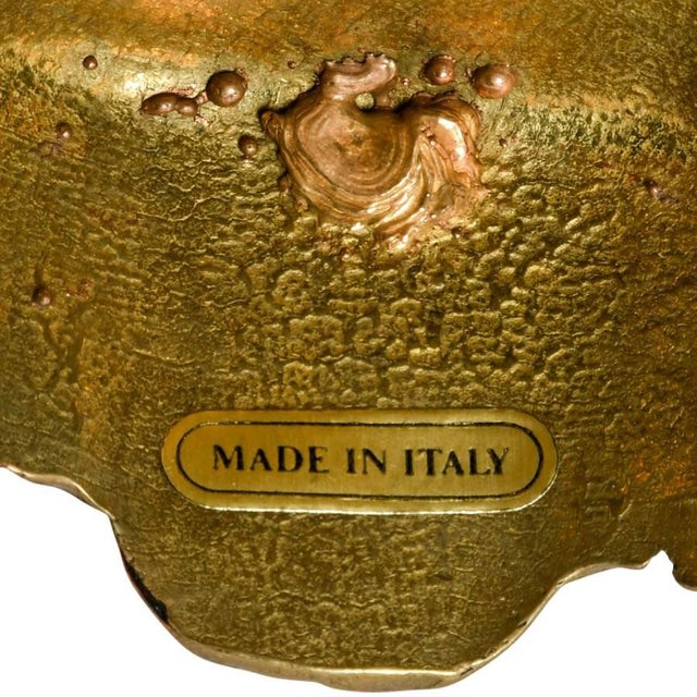 Imperial Italian Brevettato Gilt Bronze Mantel Clock Garniture Set With Candelabra For Sale - Image 12 of 13