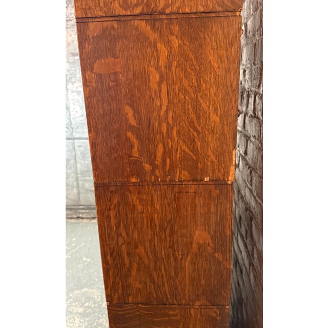 Five Piece Antique Lundstrum Barrister Bookcase For Sale - Image 13 of 16