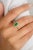 Not Yet Made - Made To Order 0.75 Ct Emerald and White Diamond Statement Ring Size 5.5 For Sale - Image 5 of 12