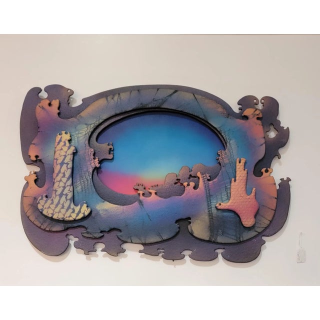 TOM KRUEGER 1999 Artist Signed ~Beyond Clay Sculpture~ Landscape WALL MURAL 48"X32" Piece is in Excellent Condition. There...