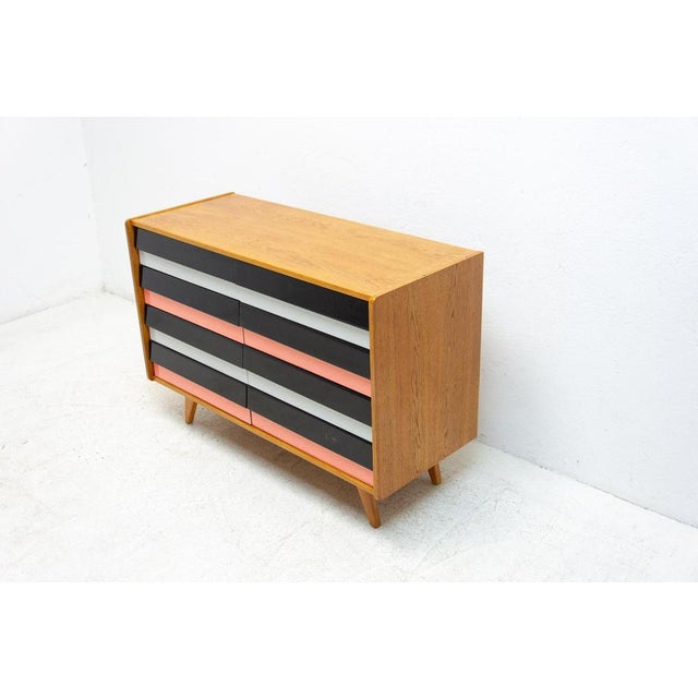 Mid-Century Czechoslovakian U-458 Chest of Drawers attributed to Jiri Jiroutek, 1960s For Sale - Image 14 of 15