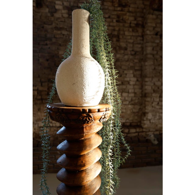 19th-Century French Carved Wine Press Screw Pedestal, 1890 For Sale - Image 17 of 18
