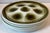 Vintage French Dark Green and Ivory Oyster Plate For Sale - Image 4 of 6