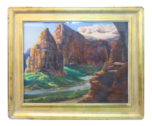 P. A. Peggy Jones Pastel Landscape Signed Painting