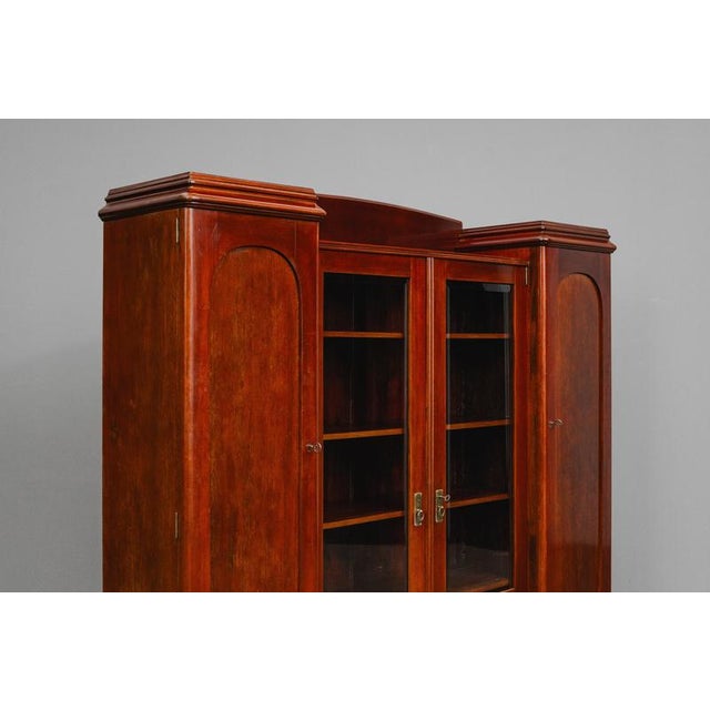 Art Nouveau Bookcase in Mahogany, Early 20th Century For Sale - Image 5 of 18