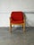 Mid-Century Modern Vintage Danish Oak Lounge Chair by Skive Møbelfabrik Mid-Century Modern Red Upholstery For Sale - Image 3 of 13