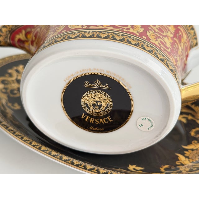 Medusa Sauce Boat with Plate by Versace for Rosenthal, 1990s For Sale - Image 6 of 7