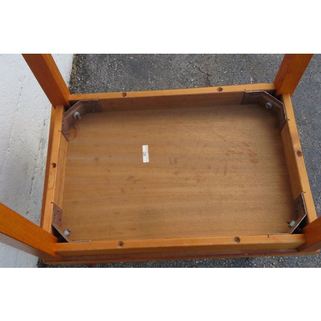 Late 20th Century Interform Collection Danish Modern Teak Wood End Side Table 6274 For Sale - Image 5 of 15